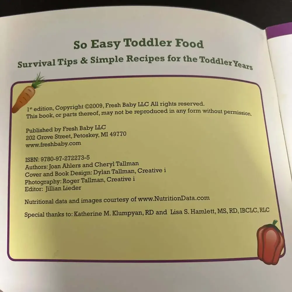 So Easy Toddler Food: Survival - VERY GOOD